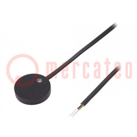 Lecteur RFID; 12V; ISO/IEC14443-3-A; 1-wire; Portée: 40mm; 55mA