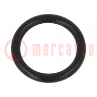 Guarnizione O-ring; caucciù NBR; Thk: 2,5mm; Øint: 15mm; nero