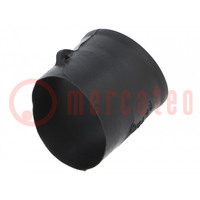 Heat shrink boot; glueless,angular; 13mm; black; -75÷150°C