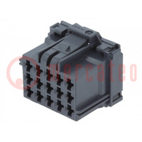 Connector: automotive; MCP 2.8; female; plug; for cable; PIN: 15