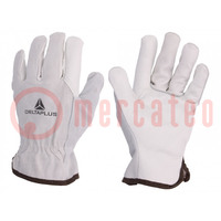 Protective gloves; Size: 8; natural leather; FCN29