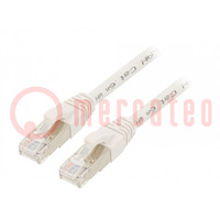 Patch cord; ETHERLINE® Cat.6a,S/FTP; 6a; stranded; Cu; LSZH; white