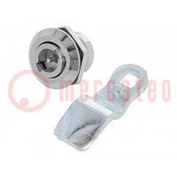 Lock; cast zinc; 10mm; Kind of insert bolt: double-bit insert