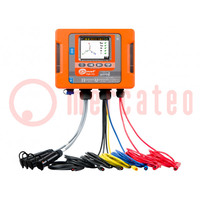 Meter: power quality analyser; LCD,LCD 7"; Network: three-phase