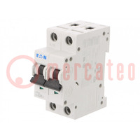 Circuit breaker; 230/400VAC; Inom: 20A; Poles: 2; Charact: B; 15kA