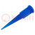 Needle: plastic; 1.25"; Size: 22; straight,conical; 0.41mm