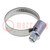 Worm gear clamp; 20÷32mm; steel; Plating: zinc