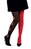 Collant arlequin opaque - rouge, noir