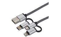cartrend Daten- & Ladekabel 3in1, Lightning/Micro-USB/USB-C (11580732)
