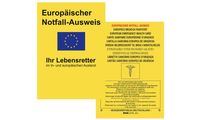 RNK Europäischer Notfallausweis, 105 x 75 mm, im Display (6530375)