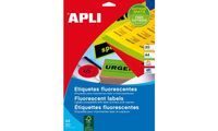 APLI Adress-Etiketten, 64 x 33,9 mm, neongelb (62000088)