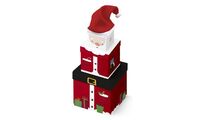 Clairefontaine Geschenkboxen-Set "Weihnachtsmann", 3-teilig (87002105)