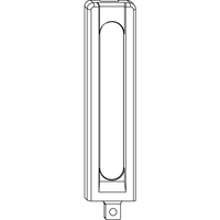 Produktbild zu MACO hosszú sarokcsapágy takaró DT130/PVC, gyöngyházszürke/ezüst RAL9022 (43567)