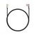 CB-BAL6 Black 90° nylonowy kątowy kabel Quick Charge USB-Lightning | 1.2m | Wtyki 90 stopni