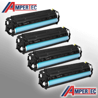 4 Ampertec Toner ersetzt HP CF210X+11A+12A+13A 4-farbig