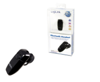 LogiLink Bluetooth V2.0 Earclip Headset Auricolare Wireless Musica e Chiamate Nero