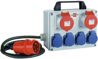 Brennenstuhl BKV 2/4 T IP44 power distribution unit (PDU) 6 AC outlet(s) Black, Blue, Grey, Red