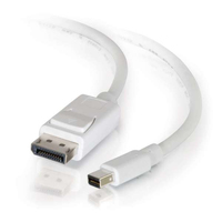 C2G 1m Mini DisplayPort to DisplayPort Adapter Cable 4K UHD - White