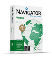 Navigator UNIVERSAL papel para impresora de inyección de tinta A4 (210x297 mm) Seda 500 hojas Blanco