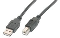ASSMANN Electronic 3m USB2.0 A - USB2.0 B USB Kabel USB A USB B Schwarz
