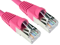 Cables Direct Cat6a, 15m networking cable Pink S/FTP (S-STP)