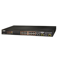 ACTi PPSW-3100 network switch Unmanaged Fast Ethernet (10/100) Black 1U Power over Ethernet (PoE)
