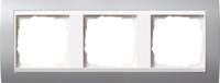 GIRA 0213326 Wandplatte/Schalterabdeckung Aluminium, Weiß