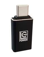 LC-Power LC-ADA-U31C cambiador de género para cable USB C USB A Negro