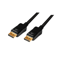 LogiLink CV0114 kabel DisplayPort 20 m Czarny