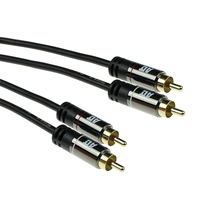 ACT AK6222 Audio-Kabel 3 m 2 x RCA Schwarz