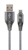 Gembird CC-USB2B-AMCM-1M-WB2 USB cable 1.8 m USB 2.0 USB A USB C Grey, White
