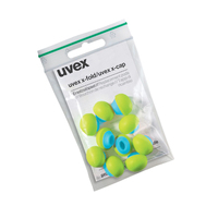 Uvex 2125351 tapón de oido Tapón para oídos reutilizable Azul, Verde 60 pieza(s)