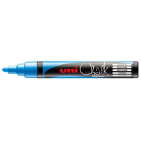 Uni-Ball ChalkGlass PWE-5M krijtstift Beitel Blauw 1 stuk(s)