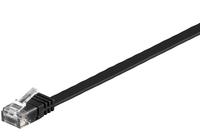 Microconnect V-UTP60025S-FLAT kabel sieciowy Czarny 0,25 m Cat6 U/UTP (UTP)