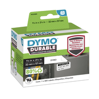 DYMO LW - LW Durable Labels - 32 x 57 mm - 1933084 Fehér Öntapadós nyomtatócimke