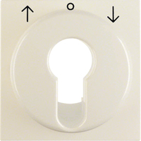 Berker Zentralstück für Jalousie-Schlüsselschalter/-taster S.1/B.3/B.7 weiß, glänzend