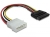 DeLOCK Cable Power SATA HDD > 4pin male – straight 0,12 m