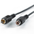 VALUE Cinch Cable, simplex M - F 10 m cable de audio RCA Negro