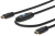 Digitus HDMI High Speed Anschlusskabel, Typ A, m/ amp. St/St, 10.0m, m/Ethernet, Ultra HD 24p, CE, gold, sw