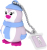 Emtec Miss Penguin USB flash meghajtó 16 GB USB A típus 2.0 Kék, Lila, Fehér