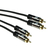 ACT AK6222 audio kabel 3 m 2 x RCA Zwart