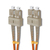 Qoltec 54013 fibre optic cable 5 m SC OM2 Orange