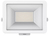Theben theLeda B50L WH Buitengebruik spotverlichting LED 50 W