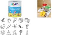 HEYDA Kit de tampons à motif "vacances", en boîte ronde (57300354)