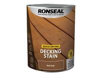 Quick Drying Decking Stain Rich Teak 5 litre
