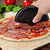 Relaxdays Pizzaschneider Premium Edelstahl, Gastro, Wheel, Pizzamesser rund, Pizzaroller, spülmaschinenfest, schwarz