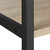 Relaxdays Standregal, Industrie Design, Bücherregal quer mit 3 Fächern, HBT: 80 x 95 x 35 cm, PB/Metall, braun/schwarz