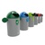 Best Buddy Recycling Bin - 84 Litre - Cans - Grey Lid - Sad Aperture - Plastic Liner