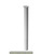 Supporto metallico per raccordo angolare scrivania Artexport Presto Ø 6 cm - H. 69,5 cm - grigio alluminio - 60011-AA