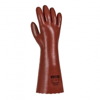 teXXor PVC-Handschuhe, rotbraun 2172 Gr.10 40cm